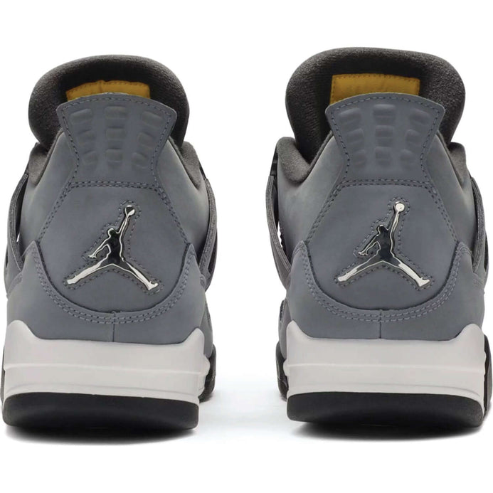 Grey jordan best sale retro 4