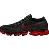 This is the left side design of Air Vapormax Flyknit 3 Trainers Bred