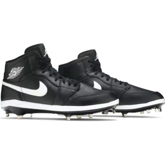 This is the pair of Air Jordan 1 Retro Metal 'Black White. Describe the beauty of Black White