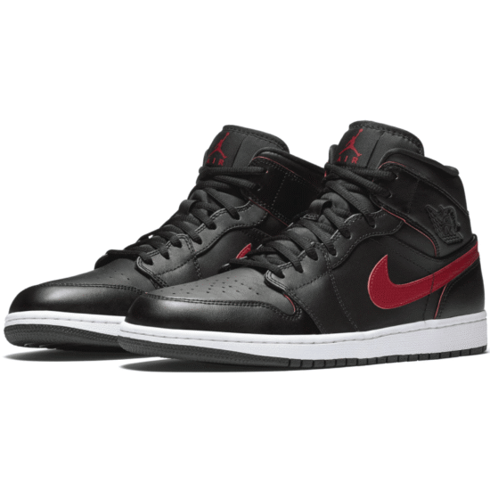 Air Jordan 1 Retro Mid 'Black Team Red' - Image 4