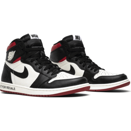 This is the pair of Air Jordan 1 Retro High OG NRG 'Not For Resale'. Describe the beauty of NRG.