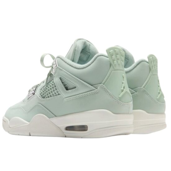 Air Jordan 4 Retro Seafoam Sail / Metallic Silver - Image 3