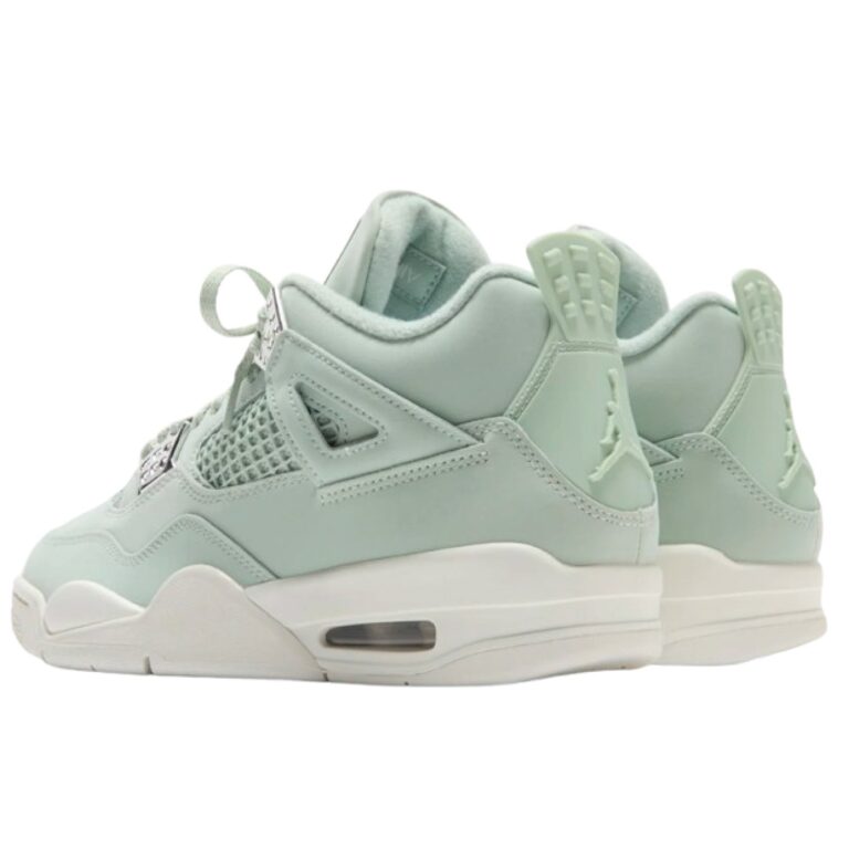 Air Jordan 4 Retro Seafoam Sail / Metallic Silver - Image 3