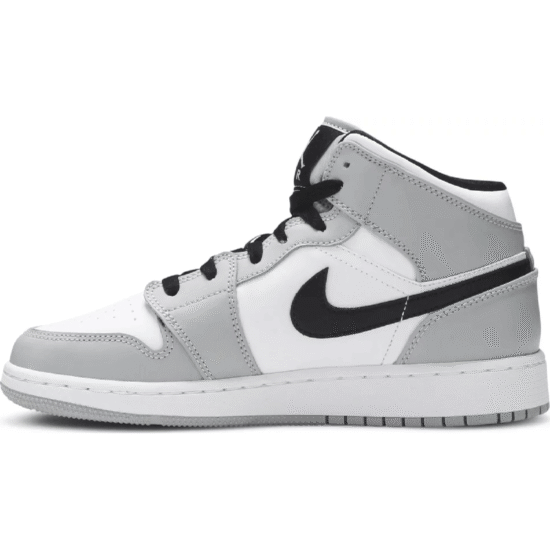 Air Jordan 1 Mid Light Smoke Grey GS |  light smoke grey jordan 1 gs , smoke grey jordan 1 gs