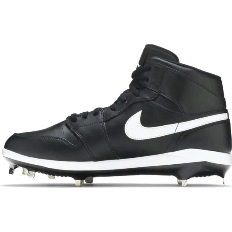 This is the left side shoe of Air Jordan 1 Retro Metal 'Black White'