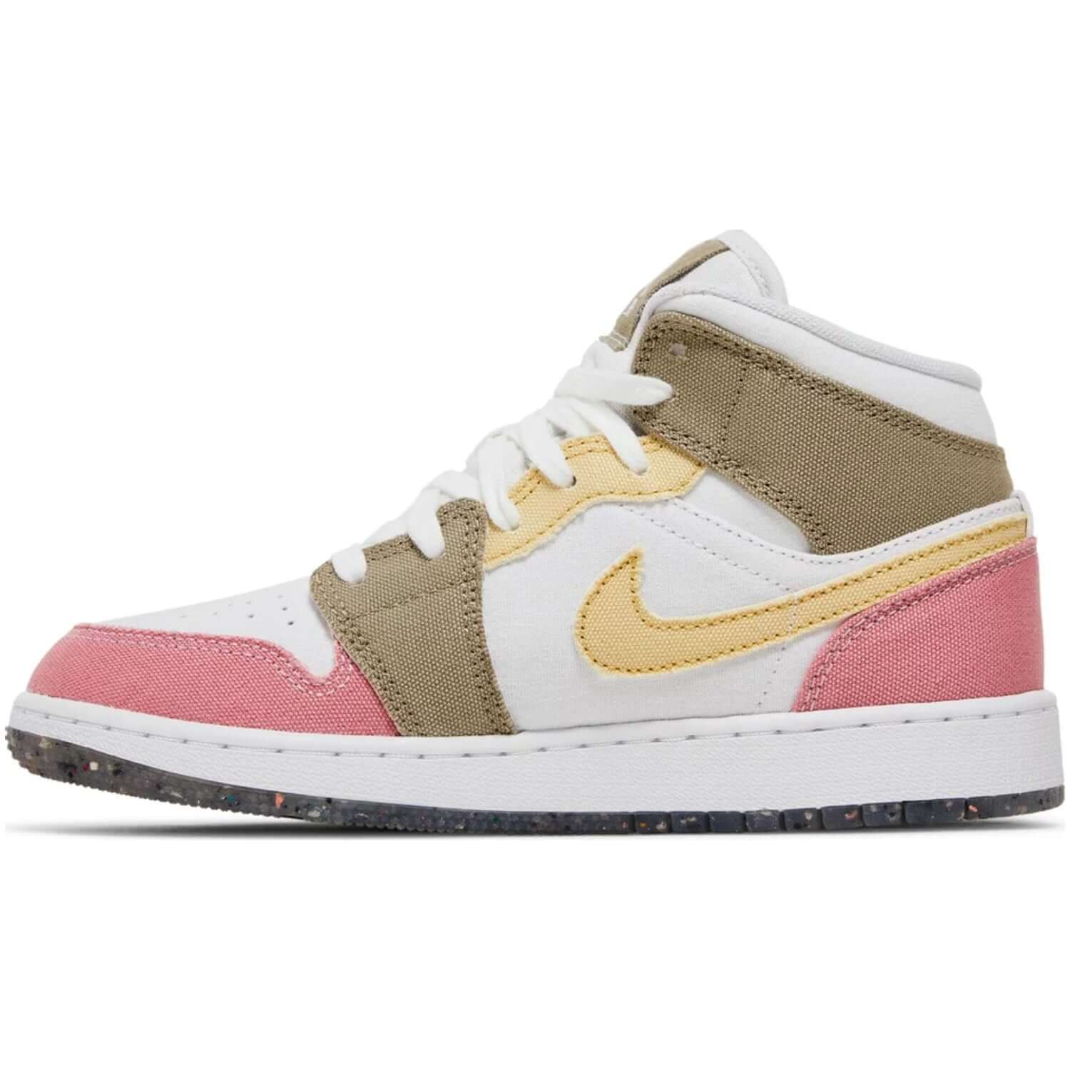 air jordan 1 mid se gs pastel grind , air jordan one , air jordan 1 , jordan 1s , air jordan 1 mid se , jordan ones , jordan 1 mid se , jordan 1