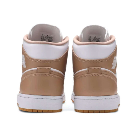 This is the back side of Air Jordan 1 Mid 'Tan Gum'