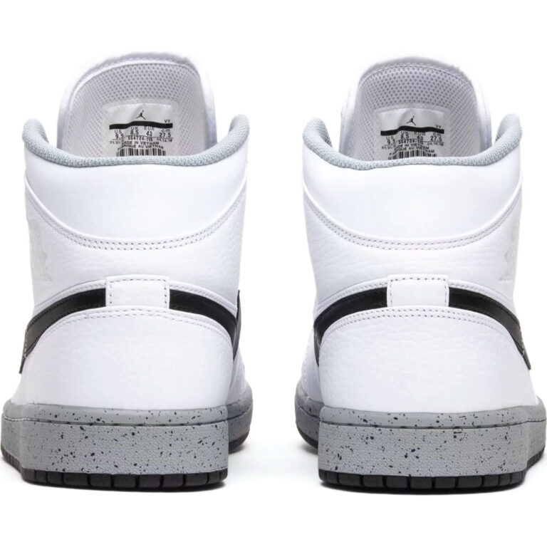 Air Jordan 1 Mid 'White Cement' - Image 3