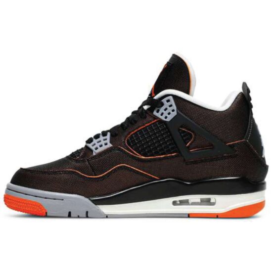 This is the left shoe of Air Jordan 4 Retro Starfish Women's.