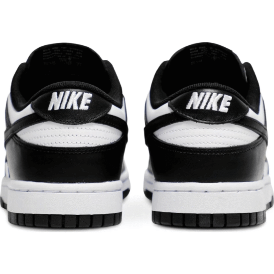 DunkLowWhiteBlack | black and white
