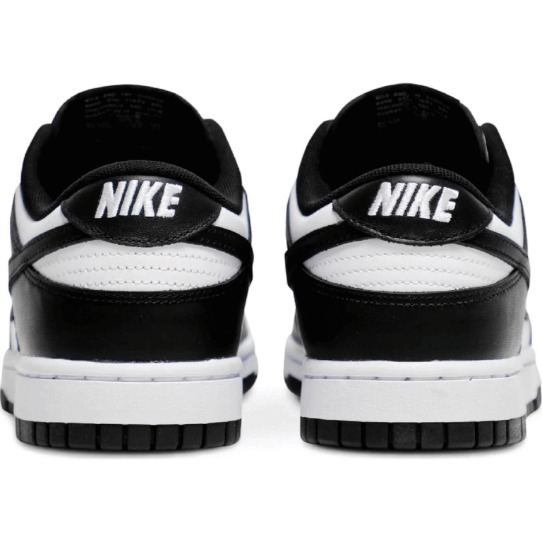 DunkLowWhiteBlack | black and white