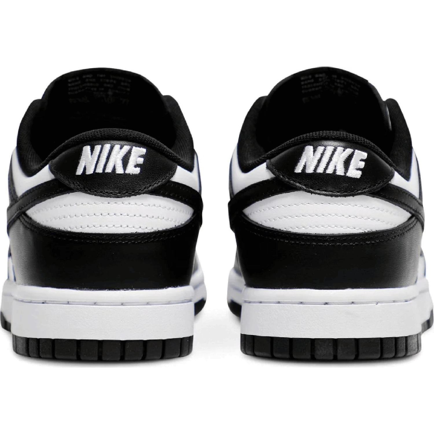 DunkLowWhiteBlack | black and white