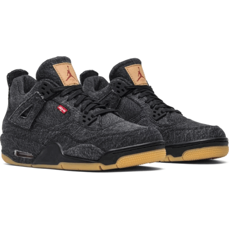 Levi's x Air Jordan 4 Retro GS 'Black Denim'
