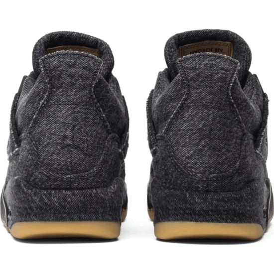 Levi's x Air Jordan 4 Retro GS 'Black Denim' - Image 2