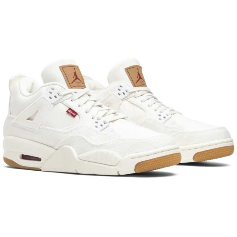 Levi's x Air Jordan 4 Retro GS 'White Denim' - Image 4