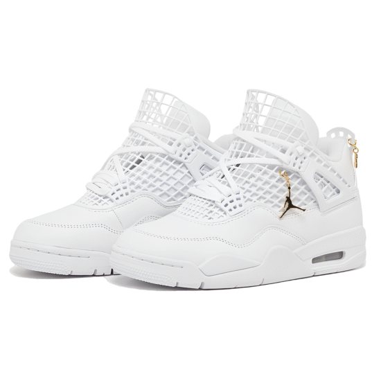 Wmns Air Jordan 4 Retro 'Net - White' - Image 4