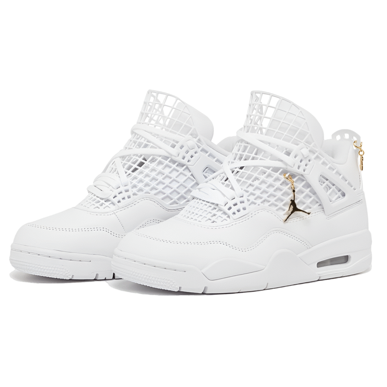 Wmns Air Jordan 4 Retro 'Net - White' - Image 4
