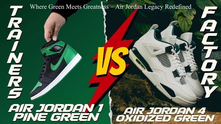 Green Legends: Air Jordan 1 Pine Green vs Air Jordan 4 Oxidized