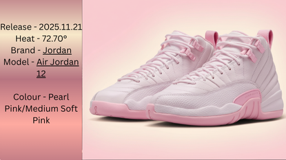 Kids’ Air Jordan 12 “Pearl Pink” Arrives Nov. 21 – A Holiday Highlight at Trainers Factory
