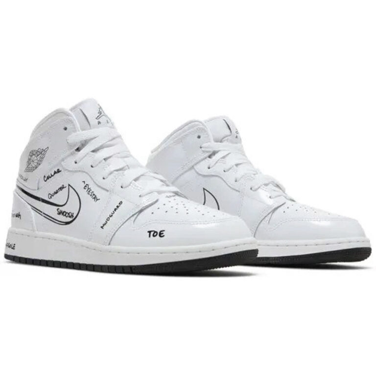 Air Jordan 1 Mid GS “Schematic” - Image 3